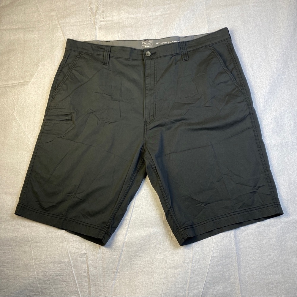 Levi Strauss Signature GOLD Utility Shorts Size 42 Dark Charcoal Gray LEVI'S